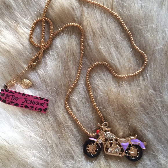 Betsey Johnson Jewelry - Betsey Johnson Motorcycle Necklace